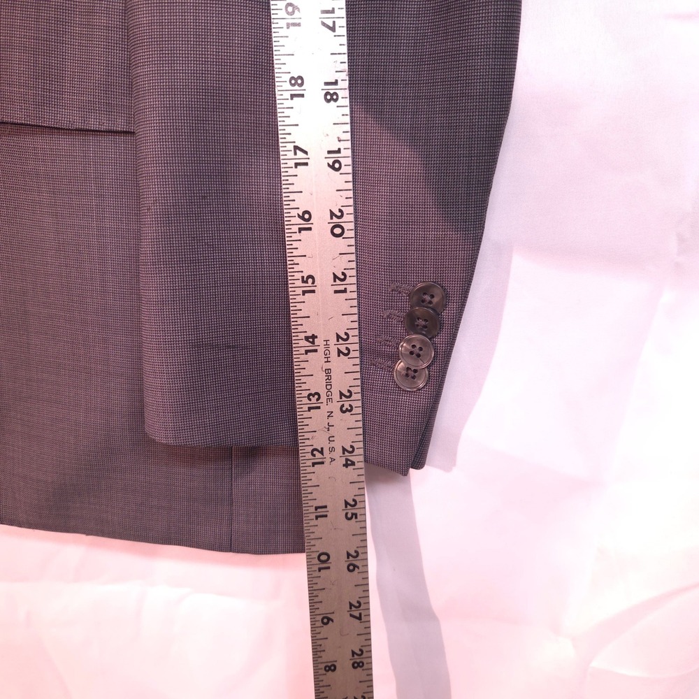 Luigi Bianchi Mantova Blazer Men's 48 Gray Wool 2-Button Sport Coat Italy Zegna - Picture 15 of 15